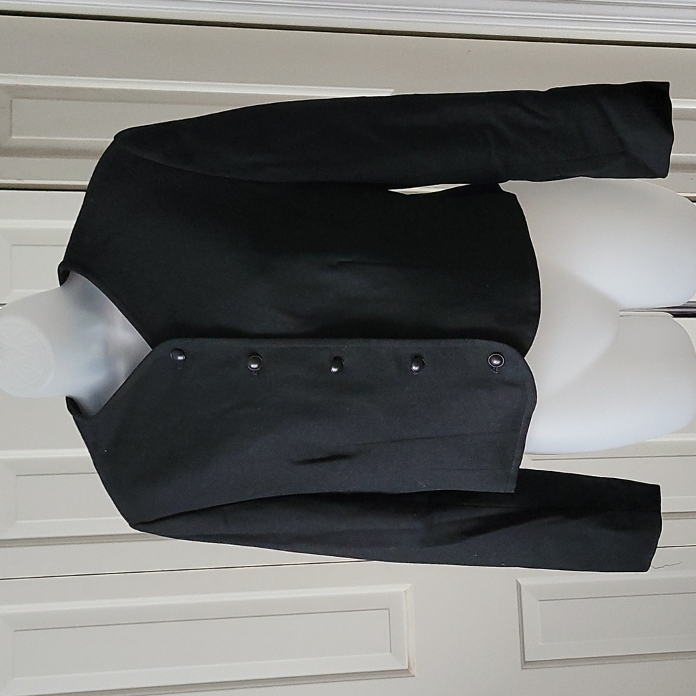 Pendleton Womens vintage black cropped blazer size 10 Vintage